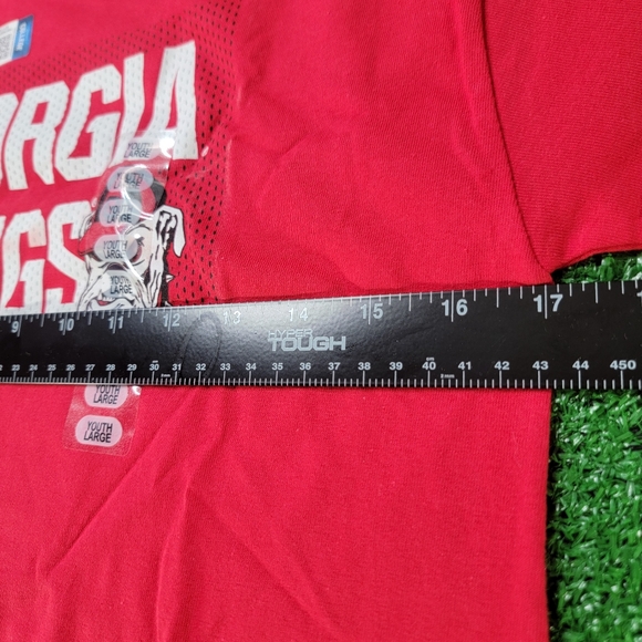 Georgia Bulldogs Kid's T Shirt Size Youth Large Red Black White Athens GA New - Picture 5 of 6